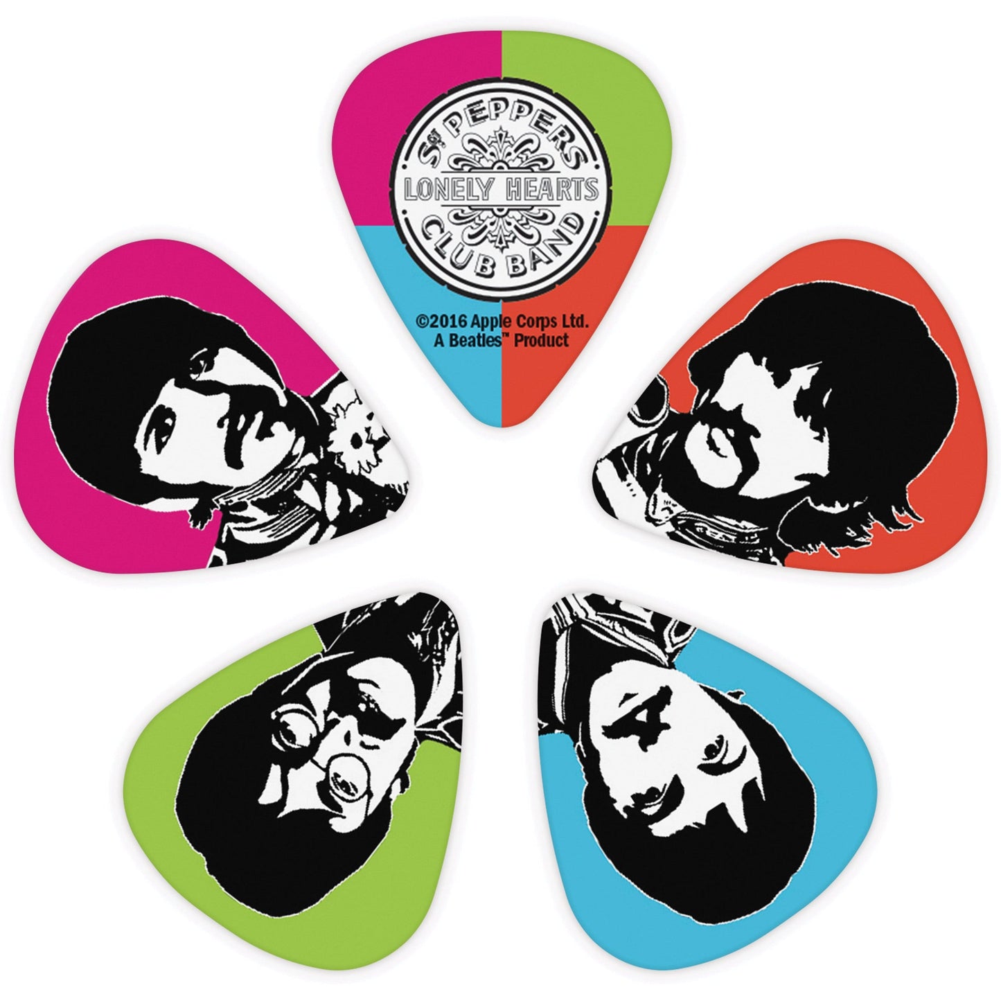 D'Addario Sgt. Pepper's Lonely Hearts Club Band 50th Anniversary Light Gauge Guitar Picks