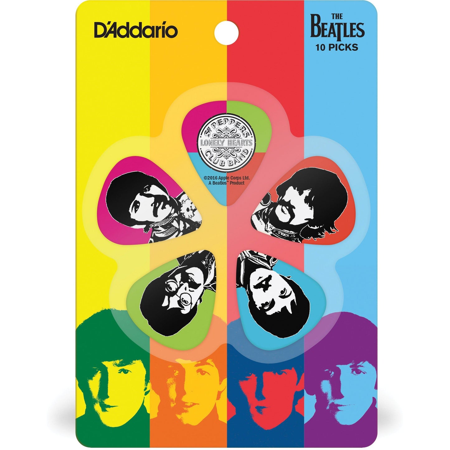 D'Addario Sgt. Pepper's Lonely Hearts Club Band 50th Anniversary Light Gauge Guitar Picks