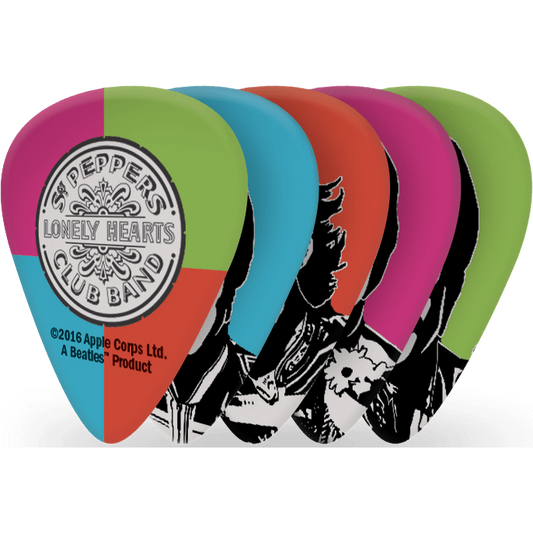 D'Addario Sgt. Pepper's Lonely Hearts Club Band 50th Anniversary Guitar Pick – Medium (10 Pack)