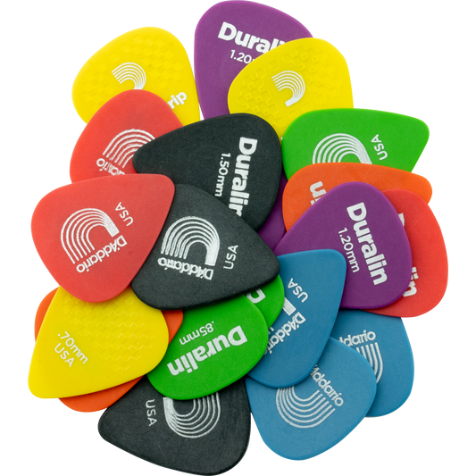 D'Addario Duralin Guitar Pick – Assorted Gauge Pack