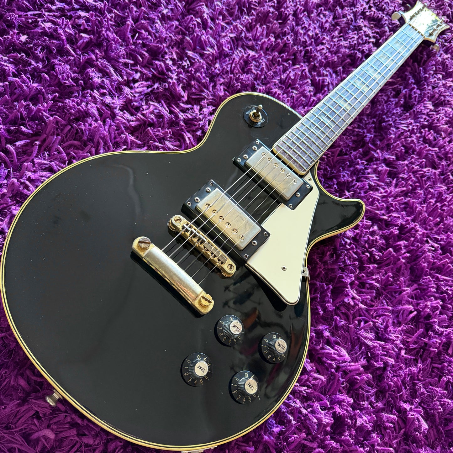 Early 1970s Aria 5522 Les Paul Custom Style Electric Guitar (MIJ Matsumoku)