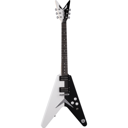 Dean MSSTD Michael Schenker Standard Flying V Black/White Electric Guitar
