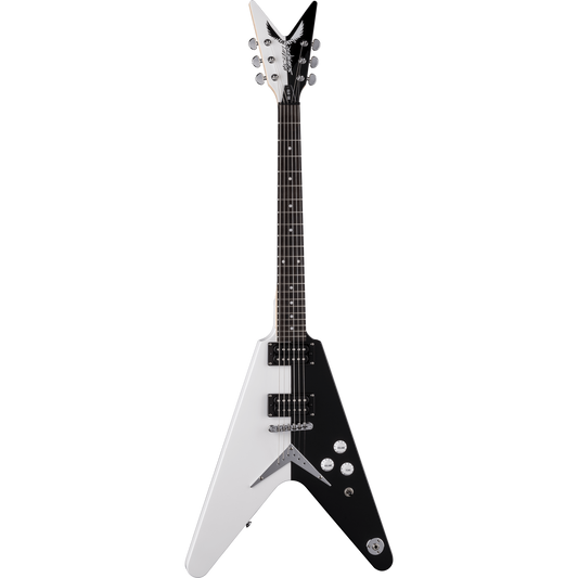 Dean MSSTD Michael Schenker Standard Flying V Black/White Electric Guitar