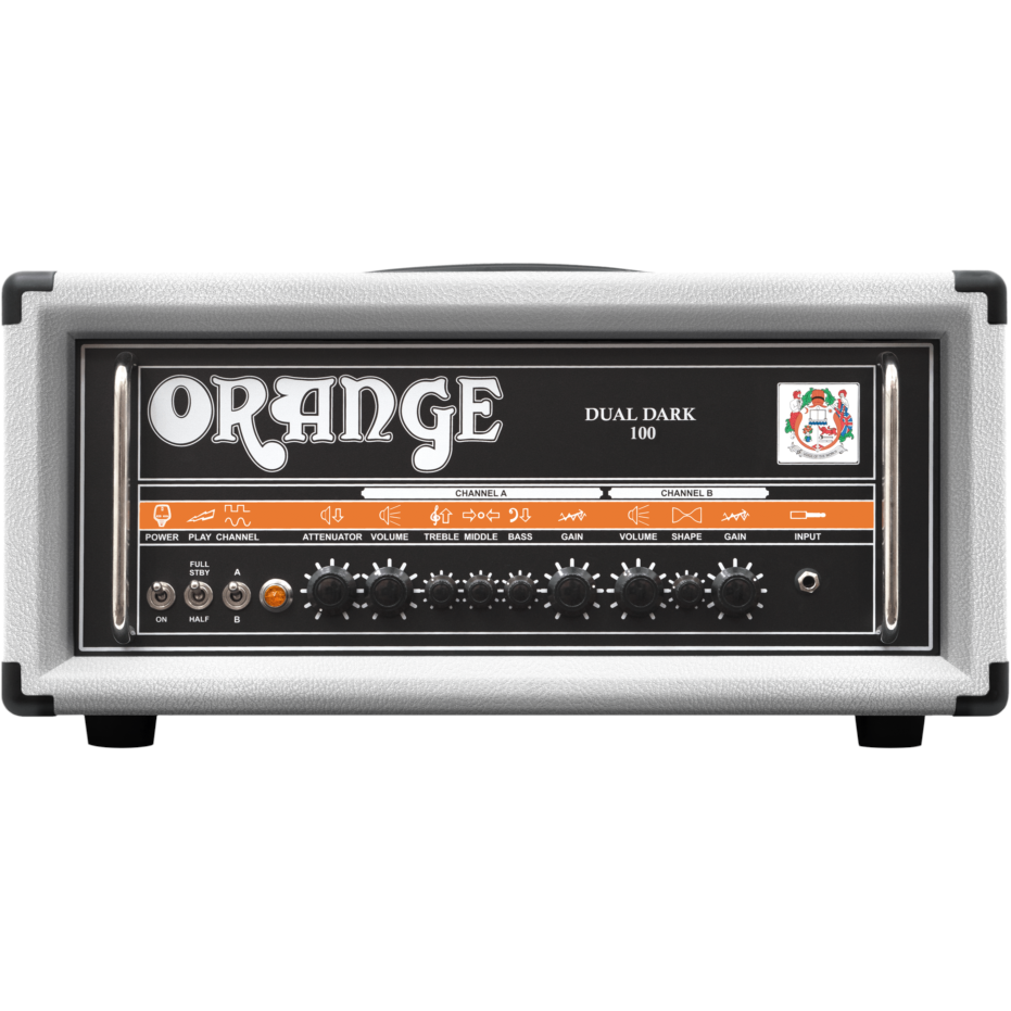 Orange Dual Dark 100 DD100H Limited Edition Amp Head - White