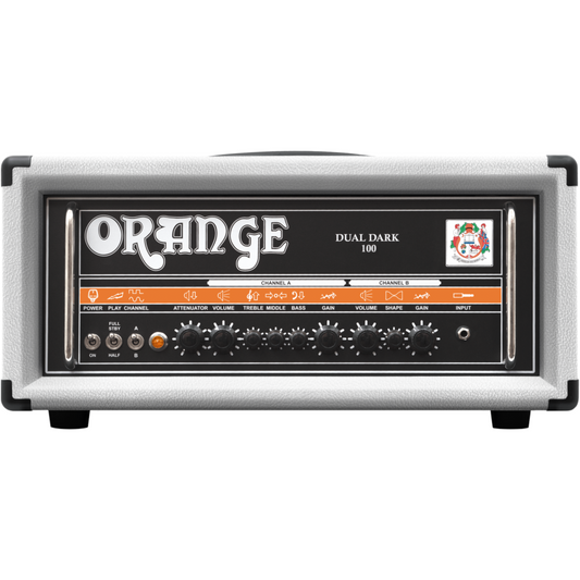 Orange Dual Dark 100 DD100H Limited Edition Amp Head - White