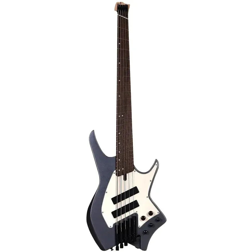 HILS HNB5 – Gloss Gunmetal Gray – Headless 5-String Bass