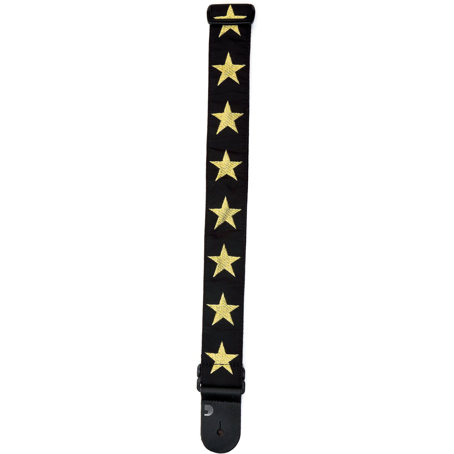 D'Addario Woven Guitar Strap, Gold Star