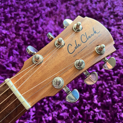 2021 Cole Clark Angel CCAN2EC-BLBL-HUM Humbucker Acoustic Electric Guitar (w/ OHSC)