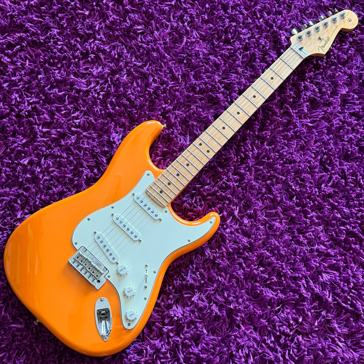 2022 Fender Player Stratocaster Capri Orange, Maple Neck (Made in Mexico)
