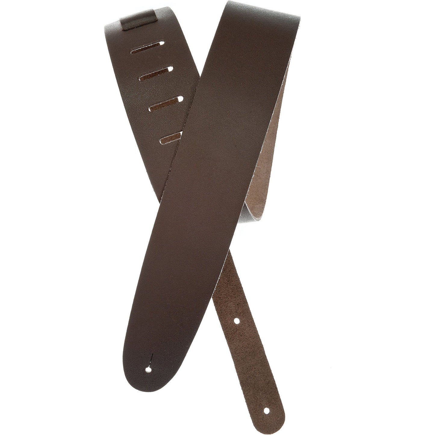 D'Addario Basic Classic Leather Guitar Strap, Brown