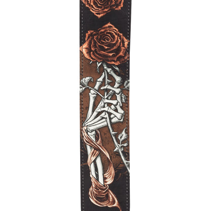 D'Addario Alchemy Leather Guitar Strap, Cryptorosa