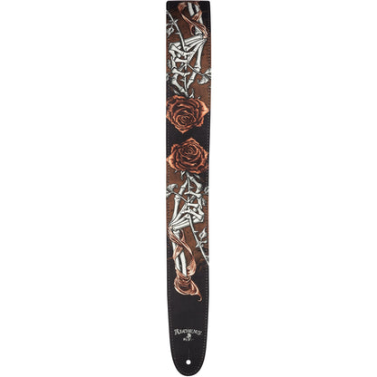 D'Addario Alchemy Leather Guitar Strap, Cryptorosa