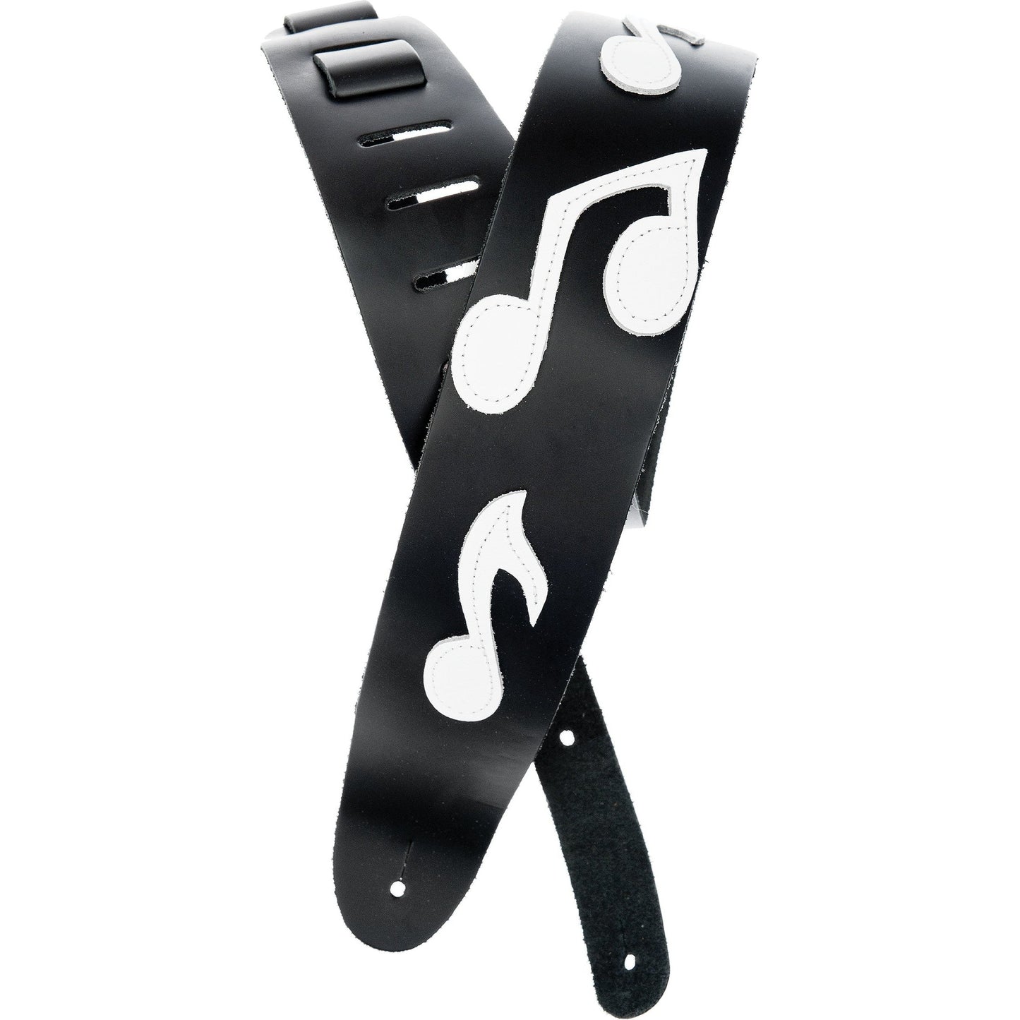 D'Addario Icon Collection Leather Guitar Strap, Note