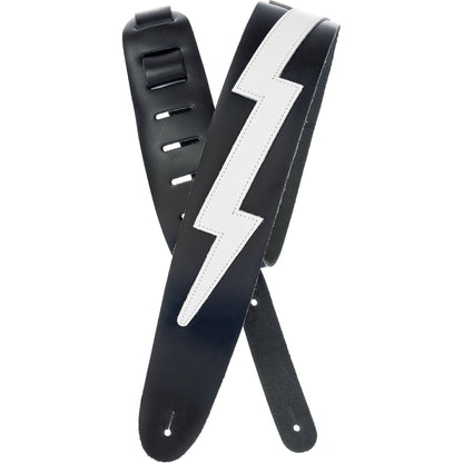 D'Addario Icon Collection Leather Guitar Strap, Lightning