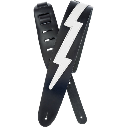 D'Addario Icon Collection Leather Guitar Strap, Lightning