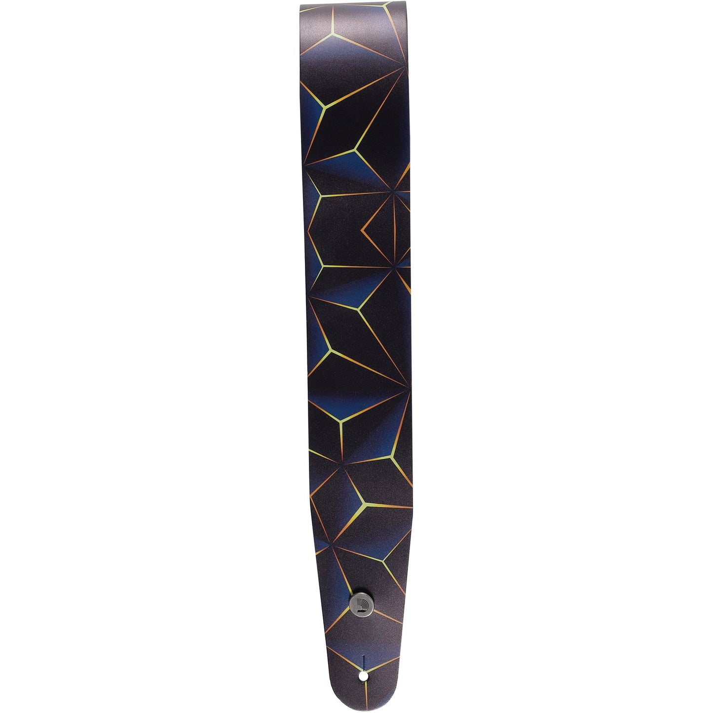 D'Addario Printed Leather Guitar Strap, Optic Art