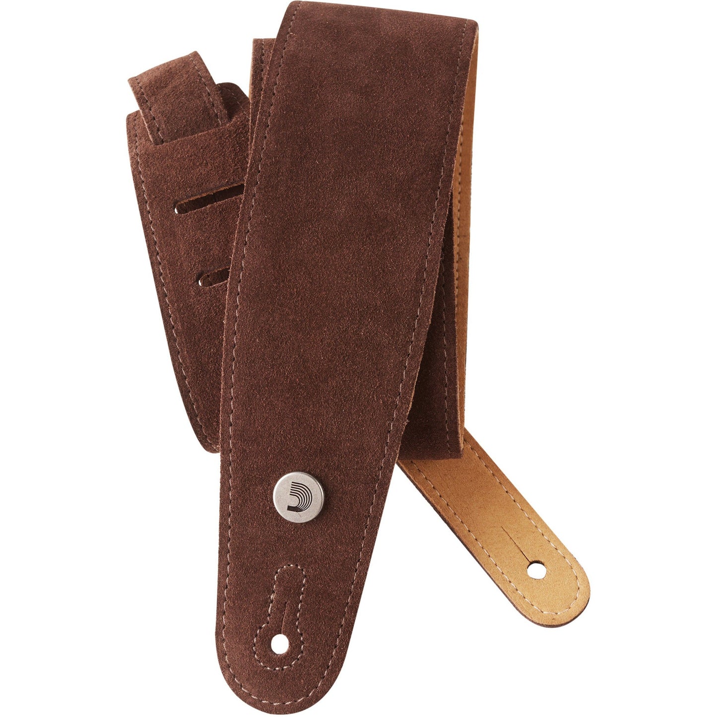 D'Addario Suede Guitar Strap, Cognac