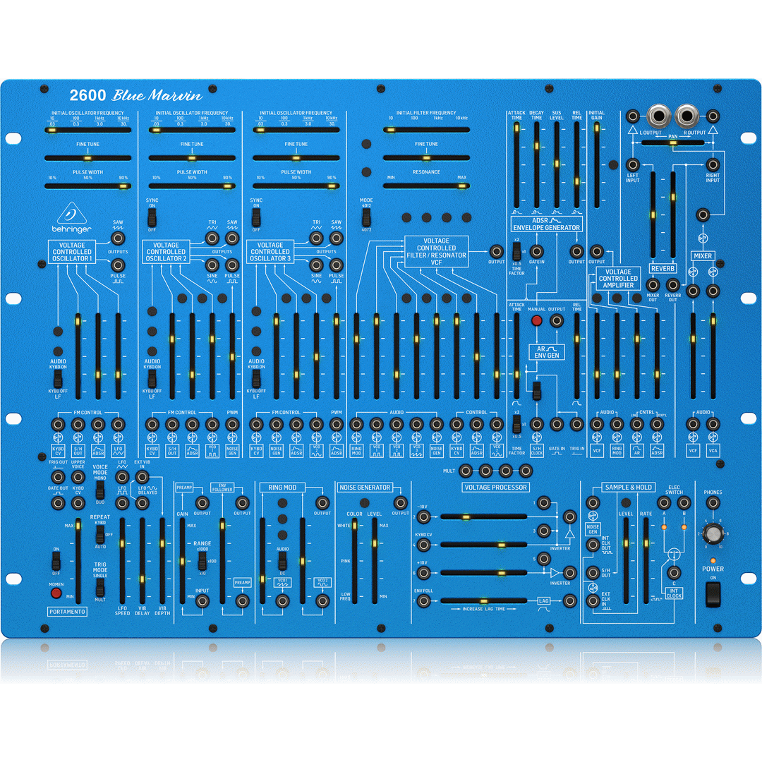 Behringer 2600 Blue Marvin Analog Synth 8RU