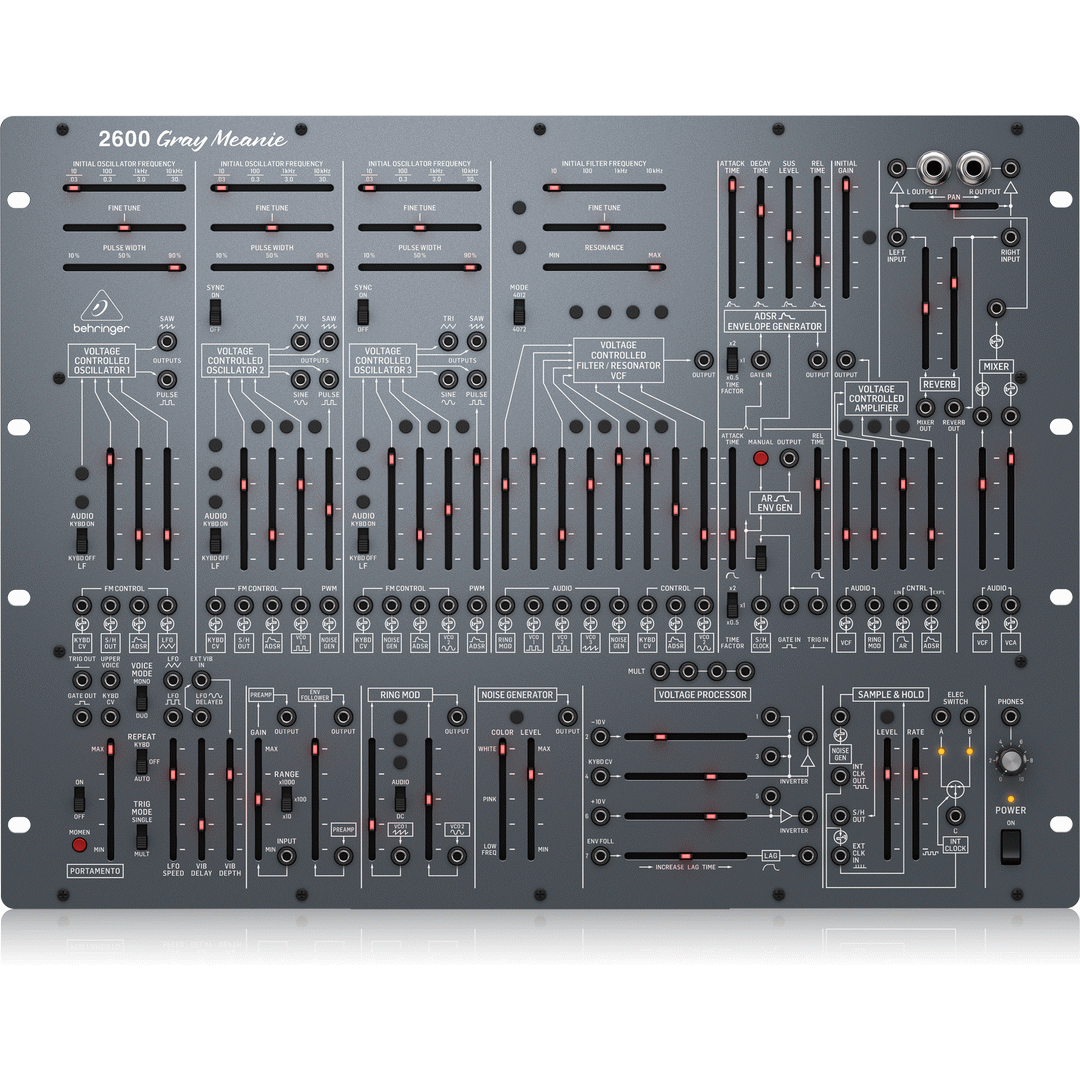 Behringer 2600 Gray Meanie Analog Synth 8RU