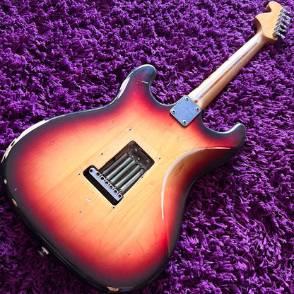 Early 1970s Greco SE-600 Stratocaster (3 Tone Sunburst Relic) (MIJ Matsumoku)