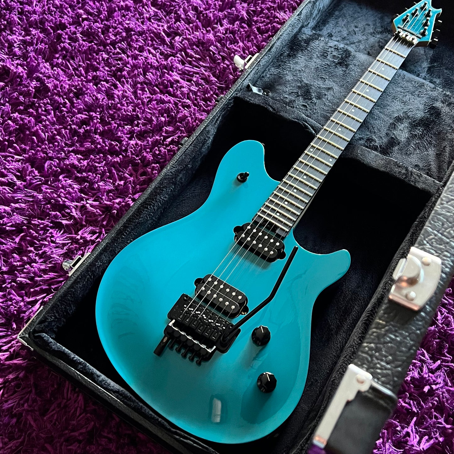 2020 EVH Wolfgang Special, Ebony Fingerboard, Miami Blue (w/ HSC)