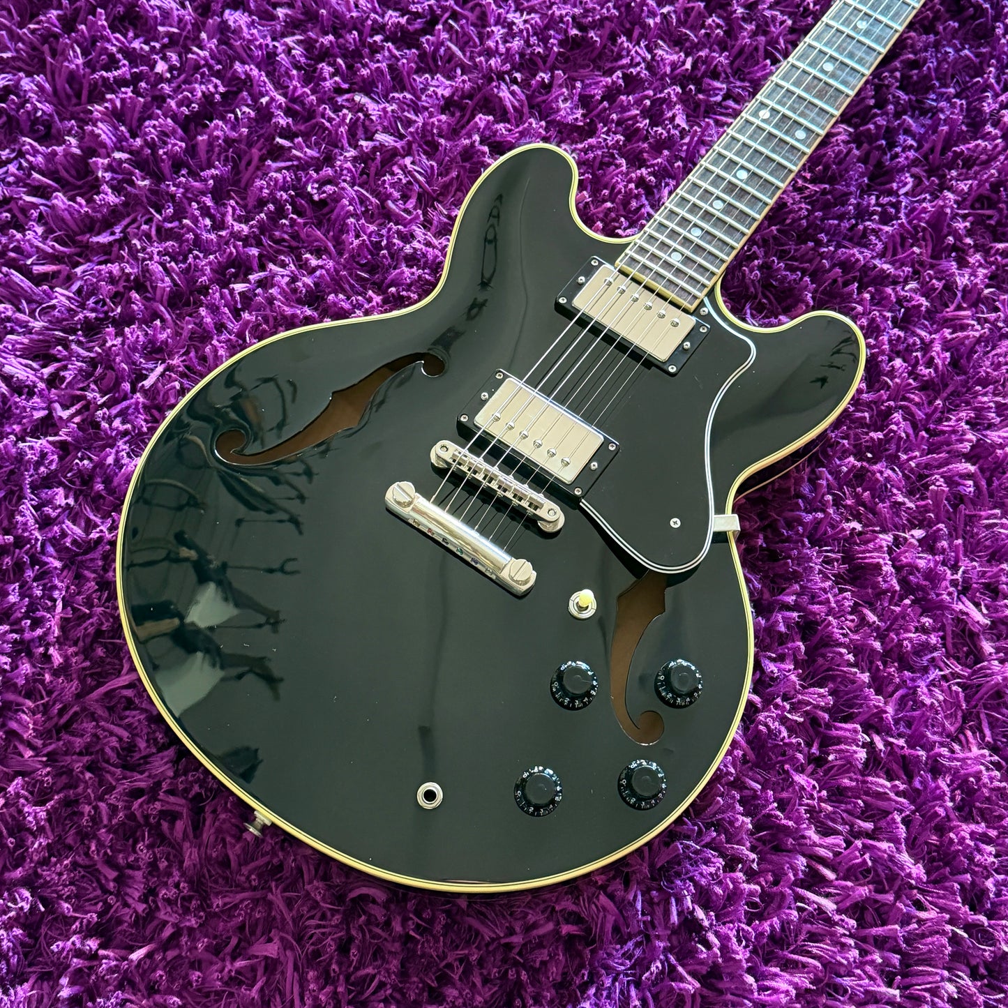 2012 Fujigen Masterfield MSA-HP Semi-Hollow Black (MIJ Fujigen) (w/ HSC)