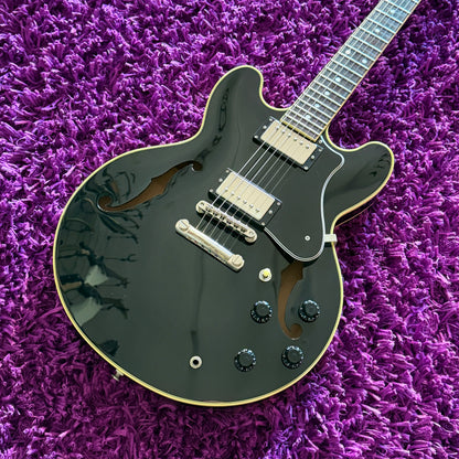 2012 Fujigen Masterfield MSA-HP Semi-Hollow Black (MIJ Fujigen) (w/ HSC)