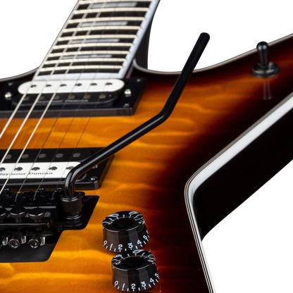 Dean ML Select Floyd Quilt Maple Trans Brazillia Electric Guitar