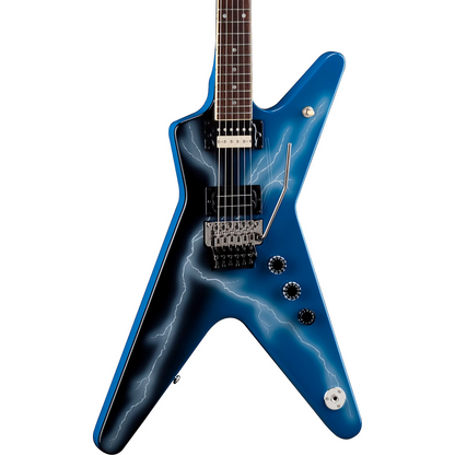 Dean ML Dean From Hell Blue Lightning Bolt Electric Guitar