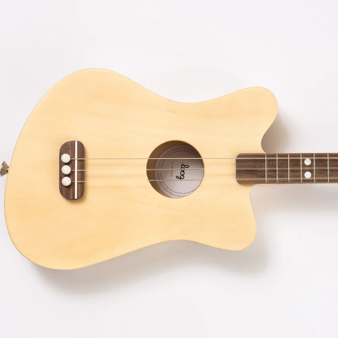 Loog Mini Kids 3-String Acoustic Guitar Natural