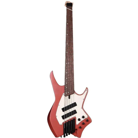 HILS HNB5 – Gloss Metallic Rose Gold – Headless 5-String Bass