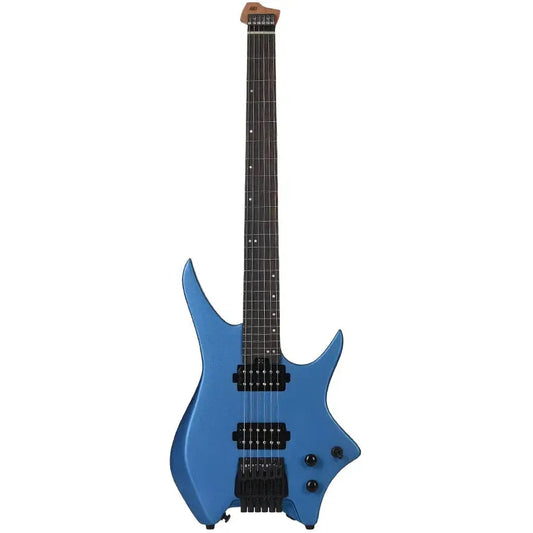 HILS HN3 – Satin Metallic Electric Blue – Headless 6-String Guitar