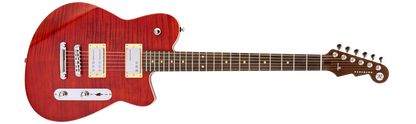 Reverend Charger RA FM Transparent Wine Red Flame Maple