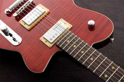Reverend Charger RA FM Transparent Wine Red Flame Maple