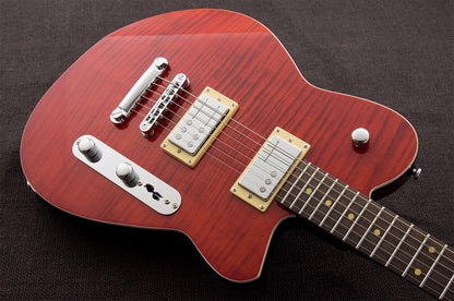 Reverend Charger RA FM Transparent Wine Red Flame Maple
