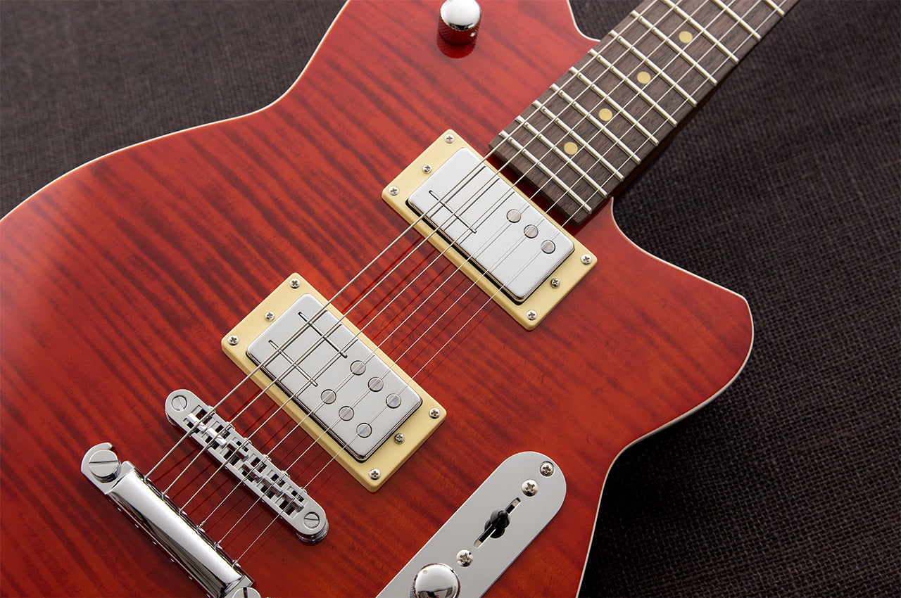 Reverend Charger RA FM Transparent Wine Red Flame Maple