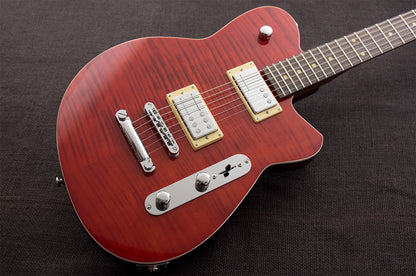 Reverend Charger RA FM Transparent Wine Red Flame Maple