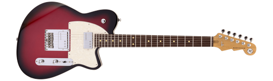 Reverend Crosscut Metallic Red Burst