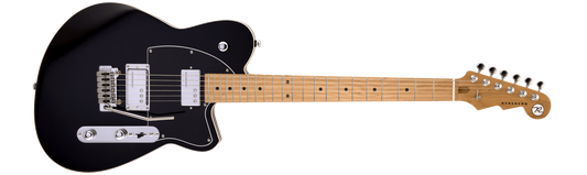 Reverend Crosscut W w/ Wilkinson Tremolo Midnight Black