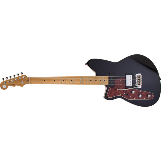 Reverend Double Agent W w/ Wilkinson Tremolo Midnight Black (Left Handed)