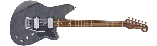 Reverend Kingbolt RA FM w/ Wilkinson Tremolo Transparent Black Flame Maple