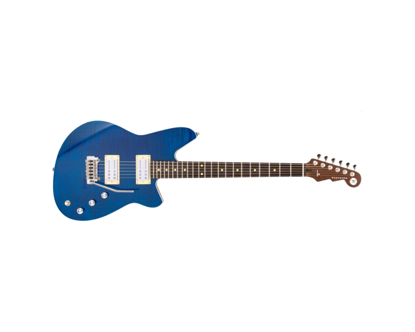 Reverend Kingbolt RA FM w/ Wilkinson Tremolo Transparent Blue Flame Maple