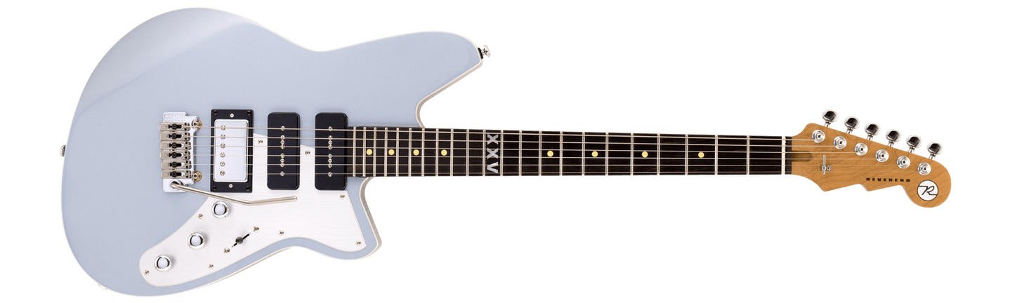 Reverend Six Gun HPP 25th Anniversary w/ Wilkinson Tremolo Metallic Silver Freeze