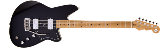 Reverend Descent W Baritone w/ Wilkinson Tremolo Midnight Black