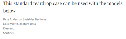 Reverend Two-Tone Premium Long Scale Guitar Case