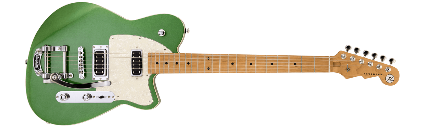 Reverend Flatroc w/ Bigsby Emerald Green