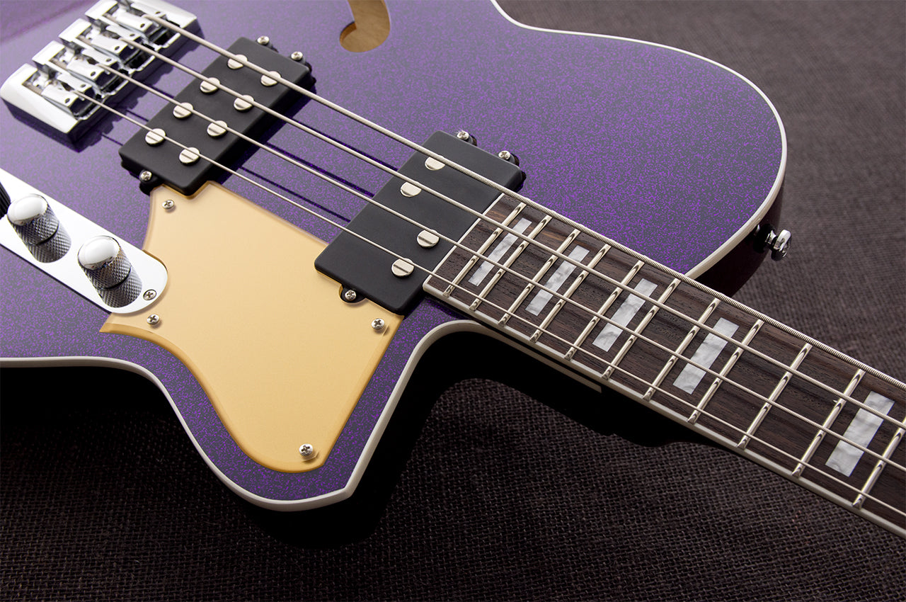 Reverend Linhbacker Bass Purple Sparkle