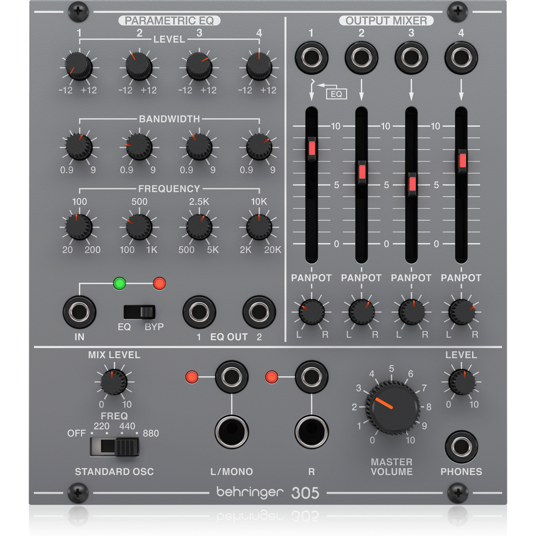 Behringer SYSTEM 100 305 EQ/MIXER/OUTPUT Eurorack Module