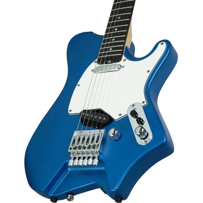 HILS HNT1R – Satin Metallic Ocean Blue – Headless 6-String Guitar