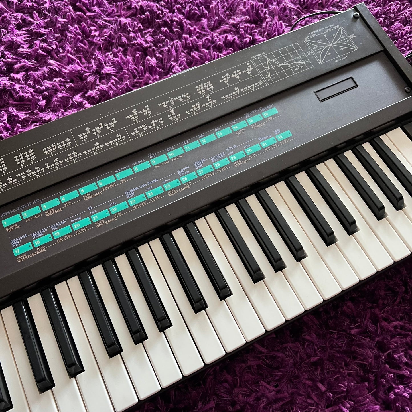 1980s Yamaha DX7 Keyboard Synthesizer (240V Conversion) (Made in Japan)